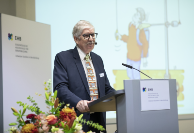 Max Haselbach, Regionalleiter Weiterbildung Deutschschweiz an der Diplomfeier 2022