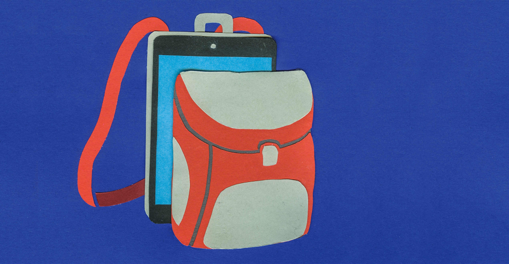 Backpack with iPad